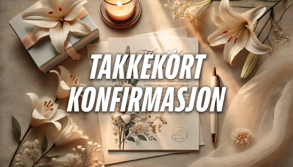 tekst til takkekort for konfirmasjon